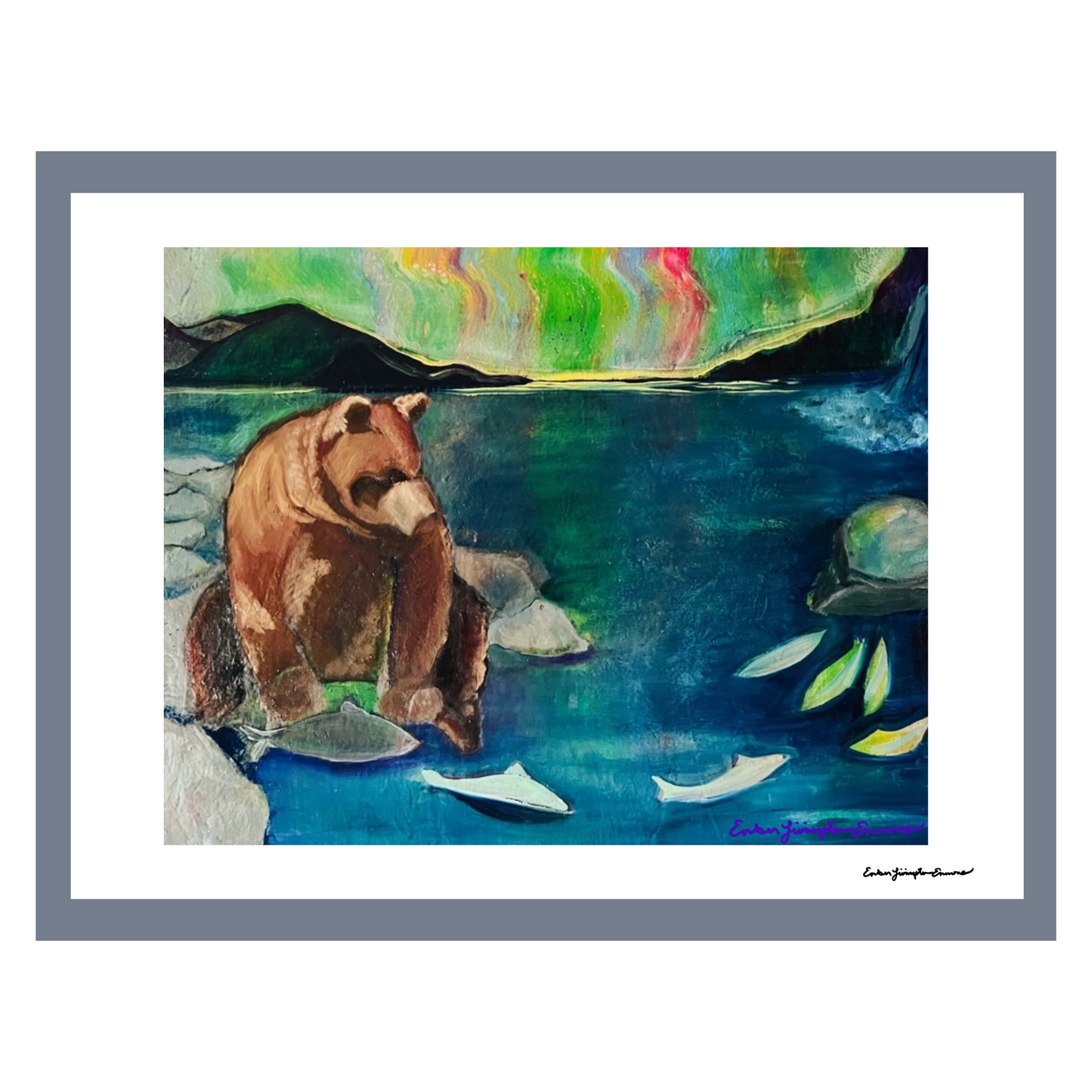 11111 Fishing Bear on the Rainbow TIde