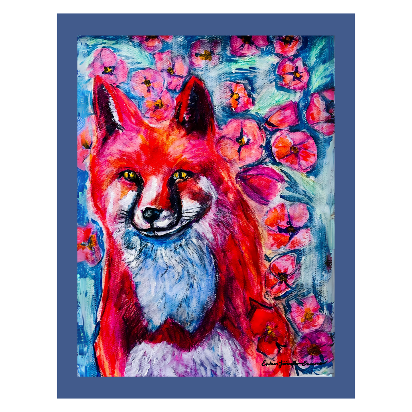 Fox and Flowers