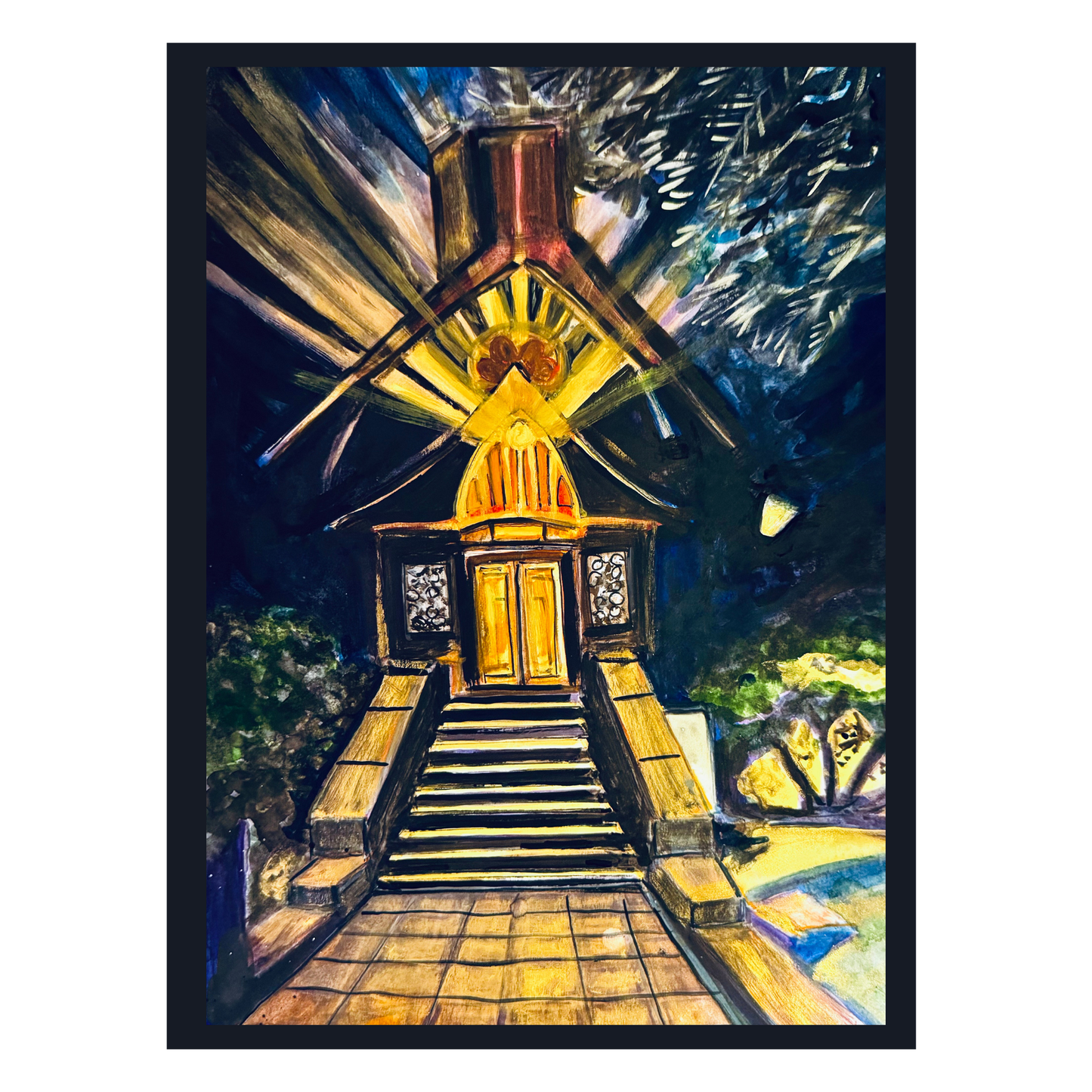 St. Peter's at Night Greeting Card