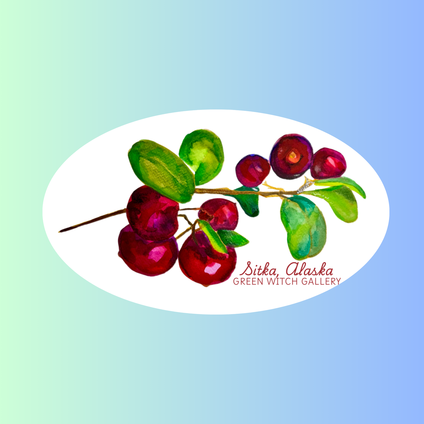 Low Bush Cranberry Vinyl Sticker
