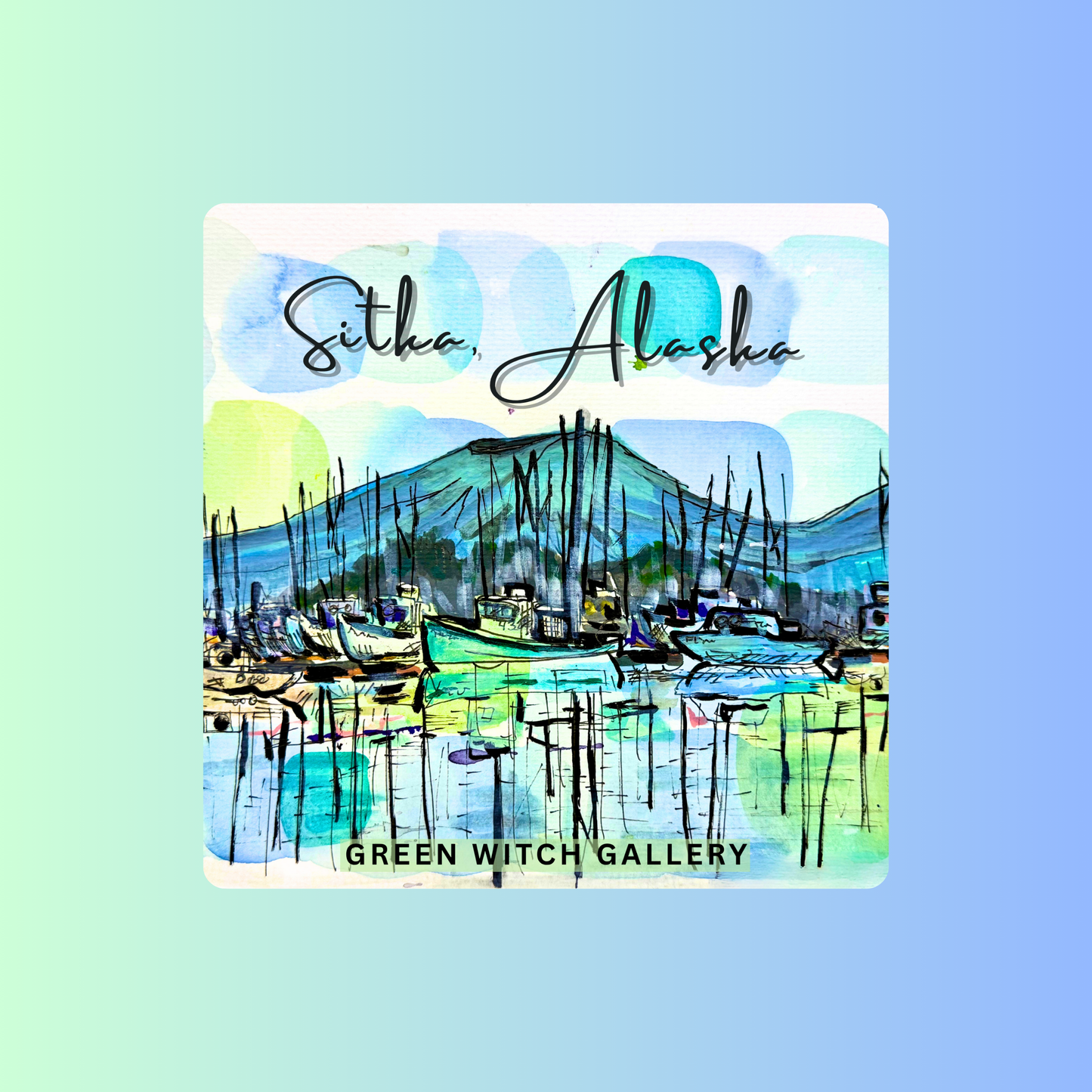 Harbor Lights Vinyl Sticker