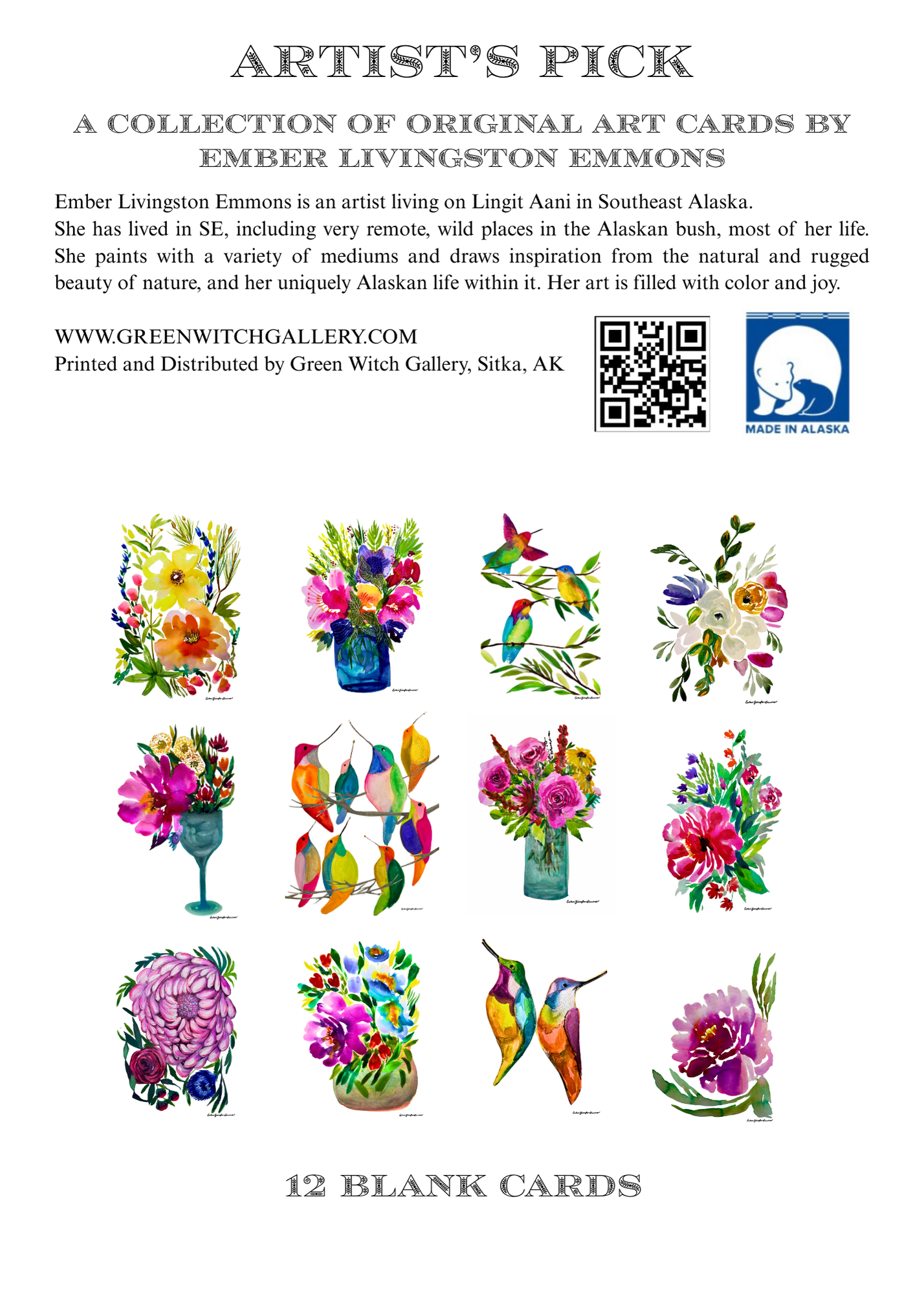 Artist's Choice Card Set.   $36.00