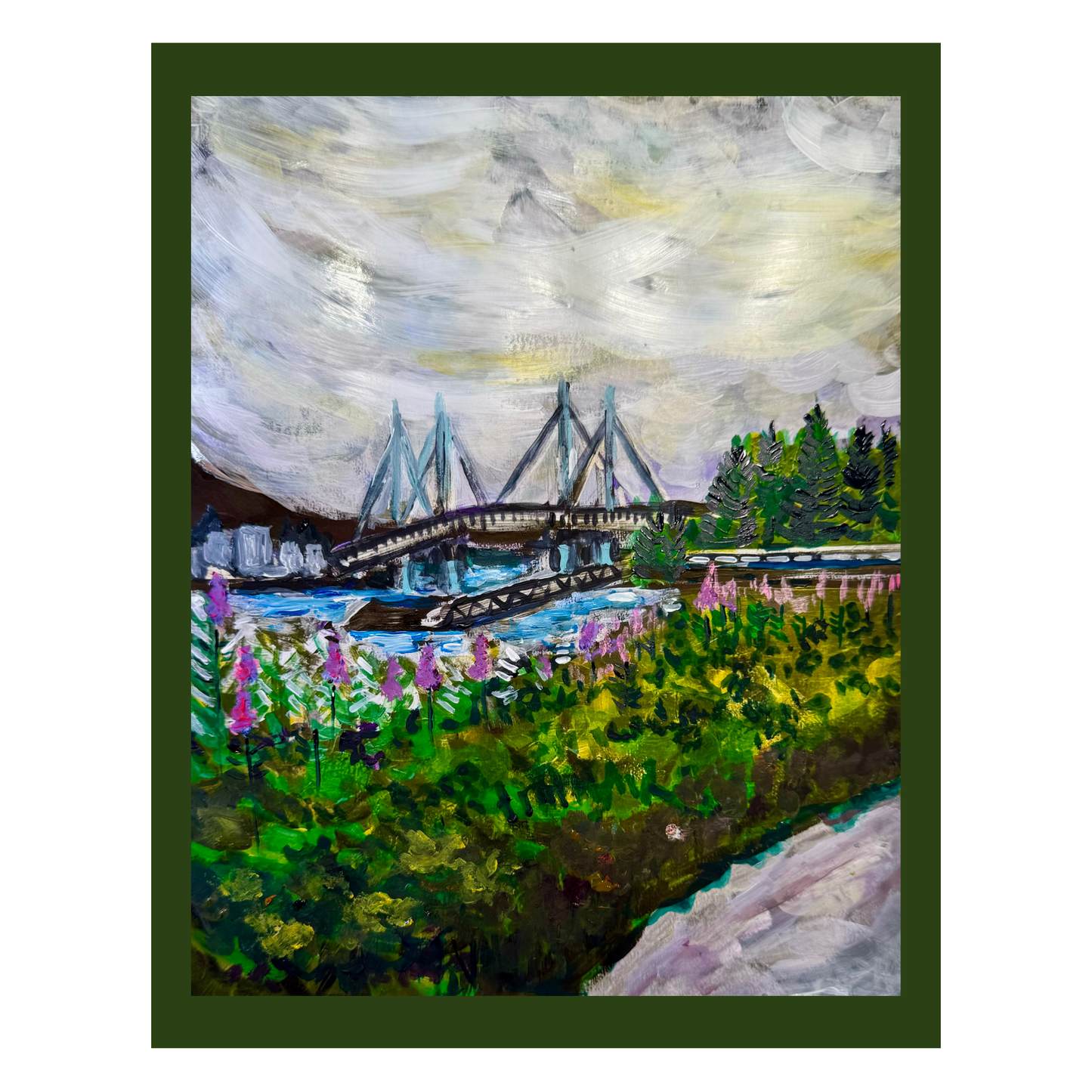 Almost August, O'Connell Bridge from Japonski Island