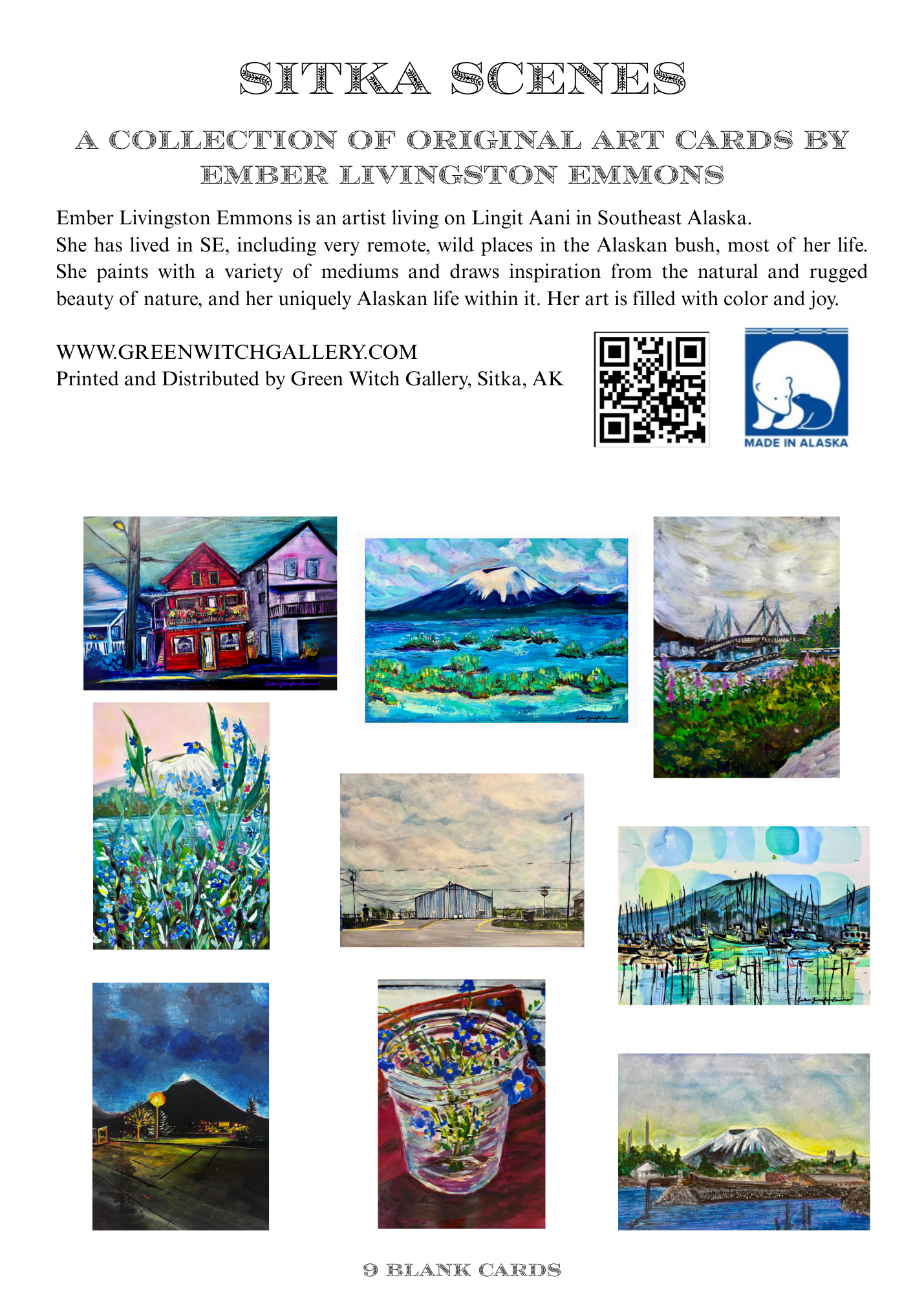 Sitka Scenes Card Set. $27.00