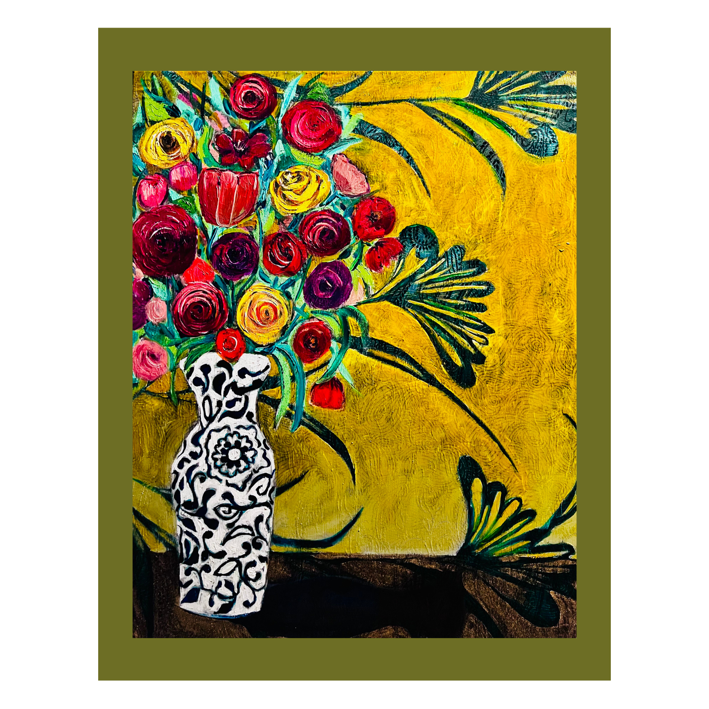 Ranunculus, Lily, Poppy and Rose