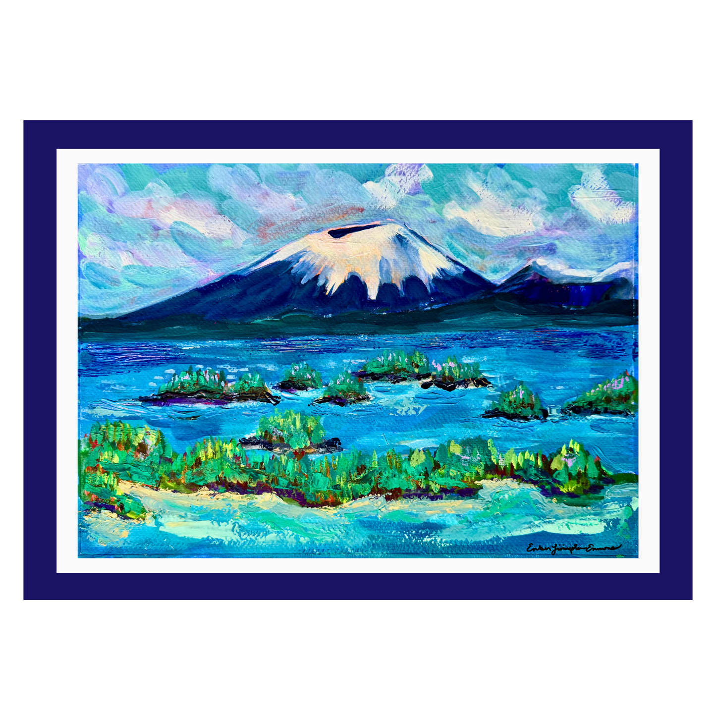 Mount Edgecumbe from Sitka Mountains