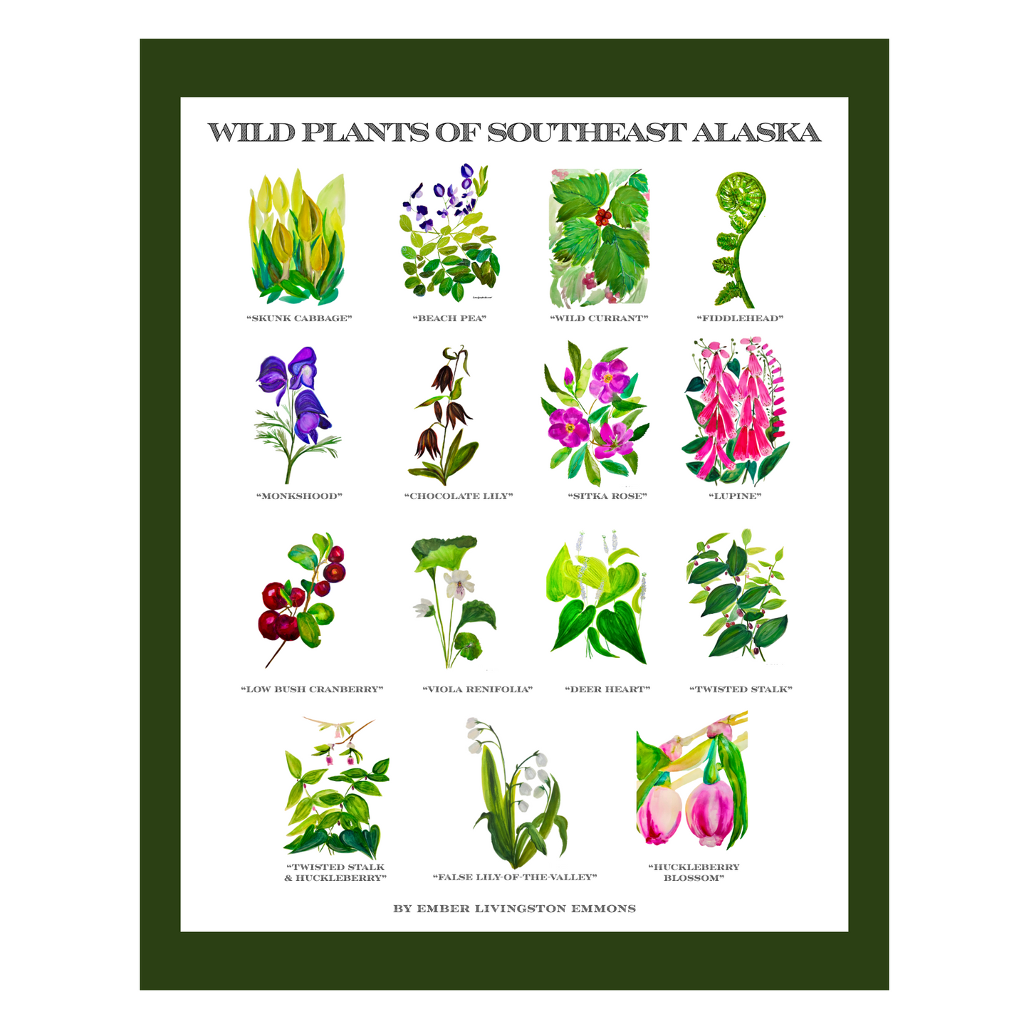 Wild Plants of Southeast Alaska Print