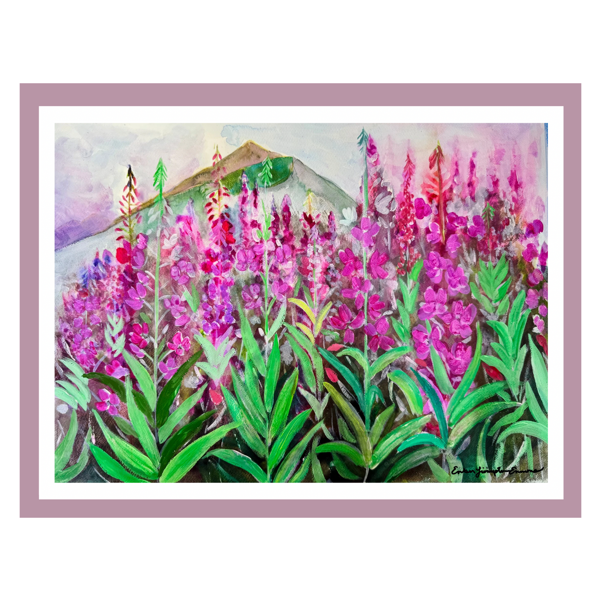 Fire on the Mountain Greeting Card