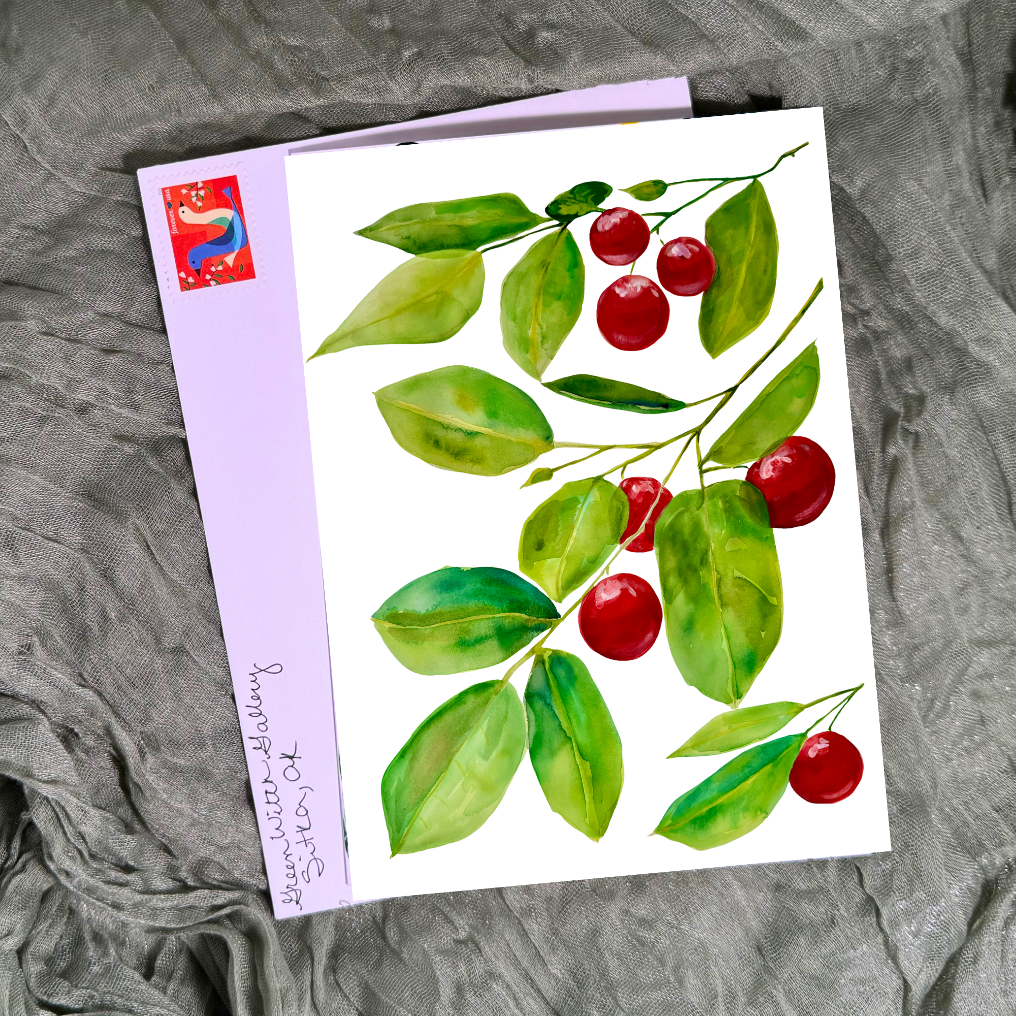Red Huckleberry Greeting Card