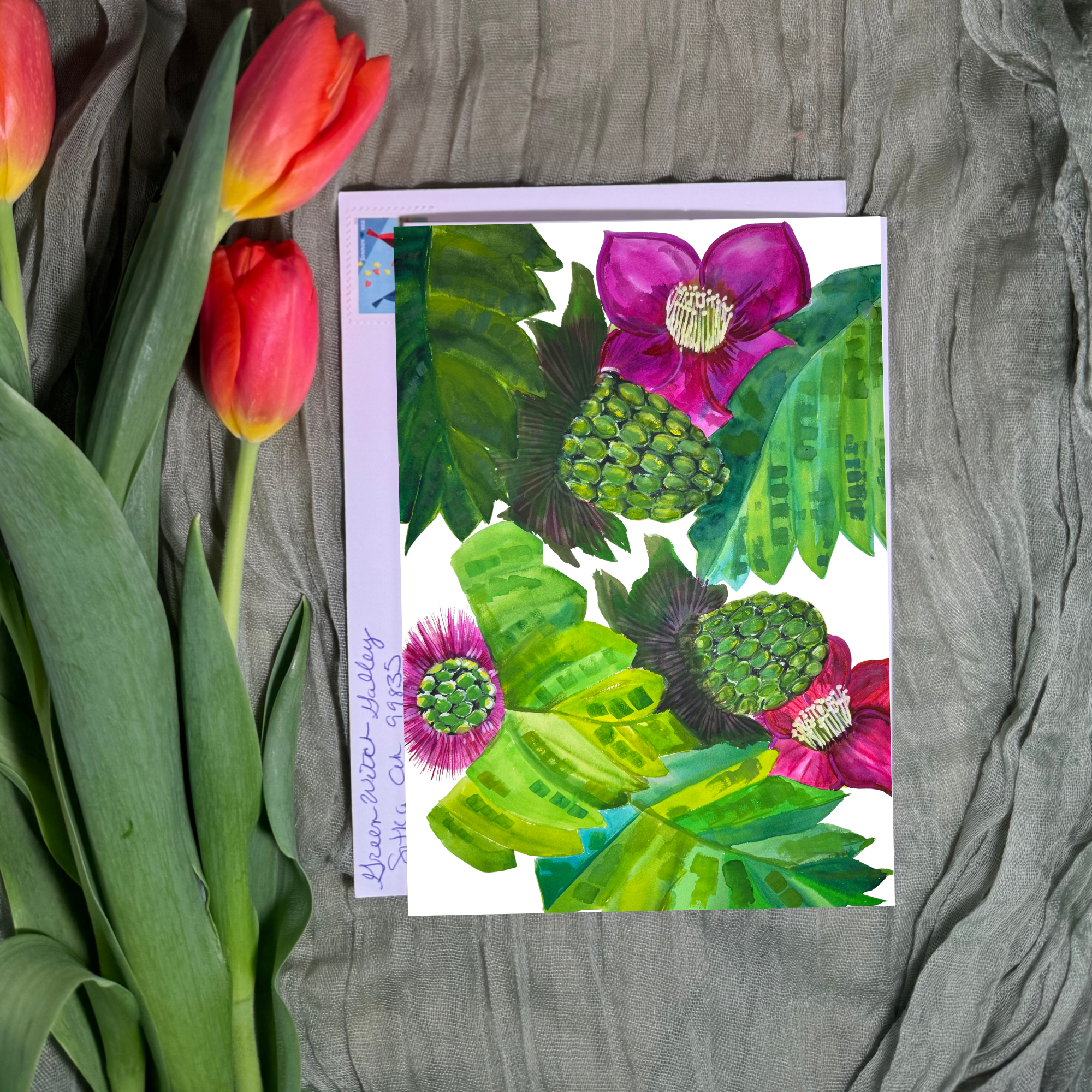 Salmonberry Greeting Card