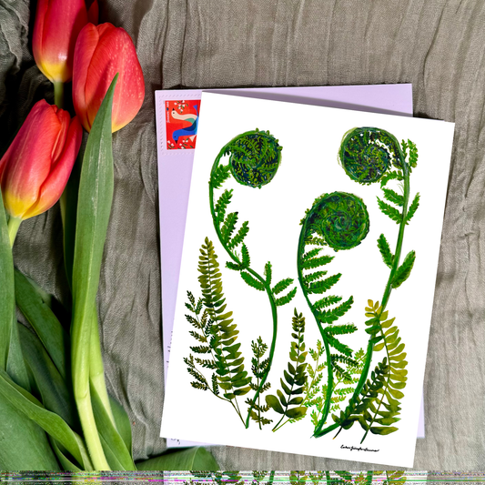 Fiddleheads Greeting Card