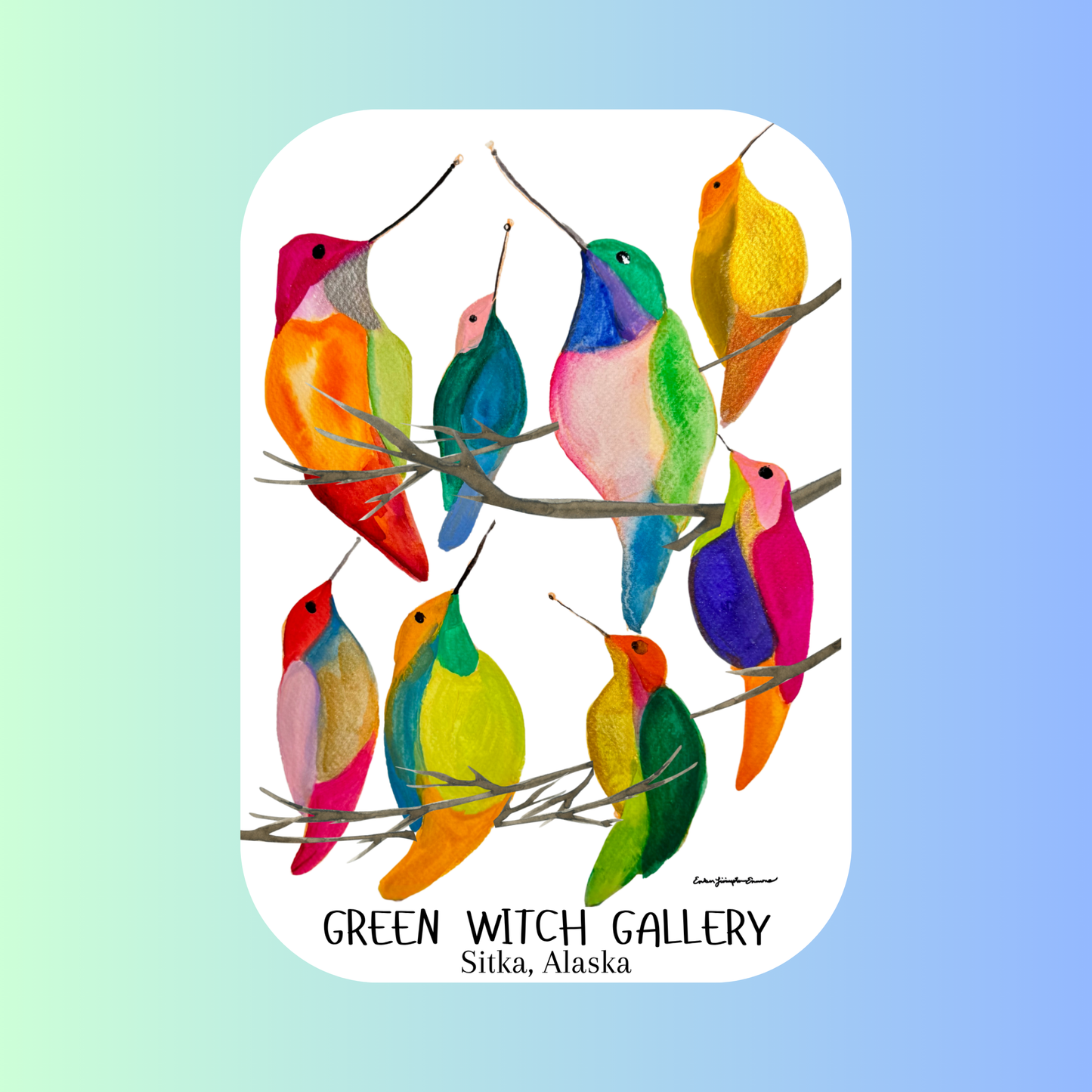 A Little Bird Said Vinyl Sticker