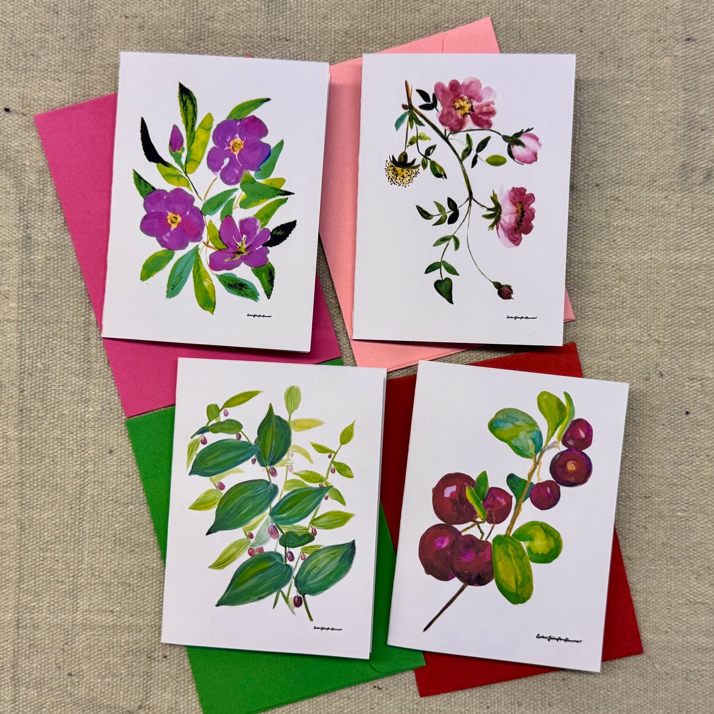 Assorted Mini Cards, set of 4