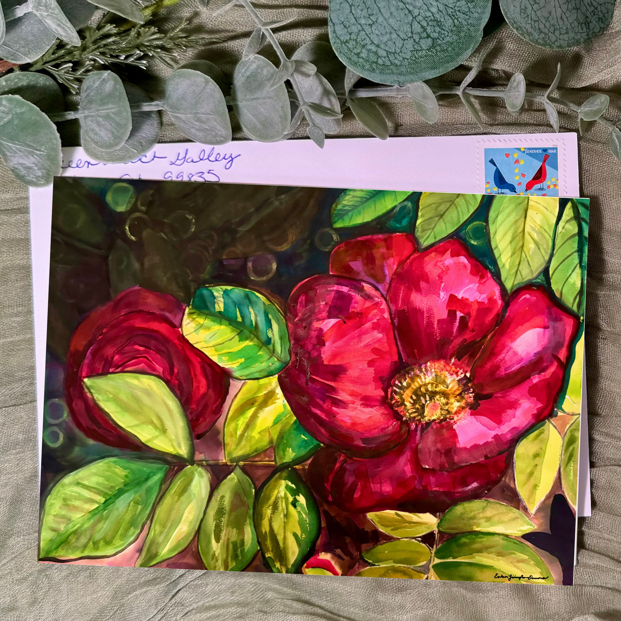 Wild Rose Greeting Card